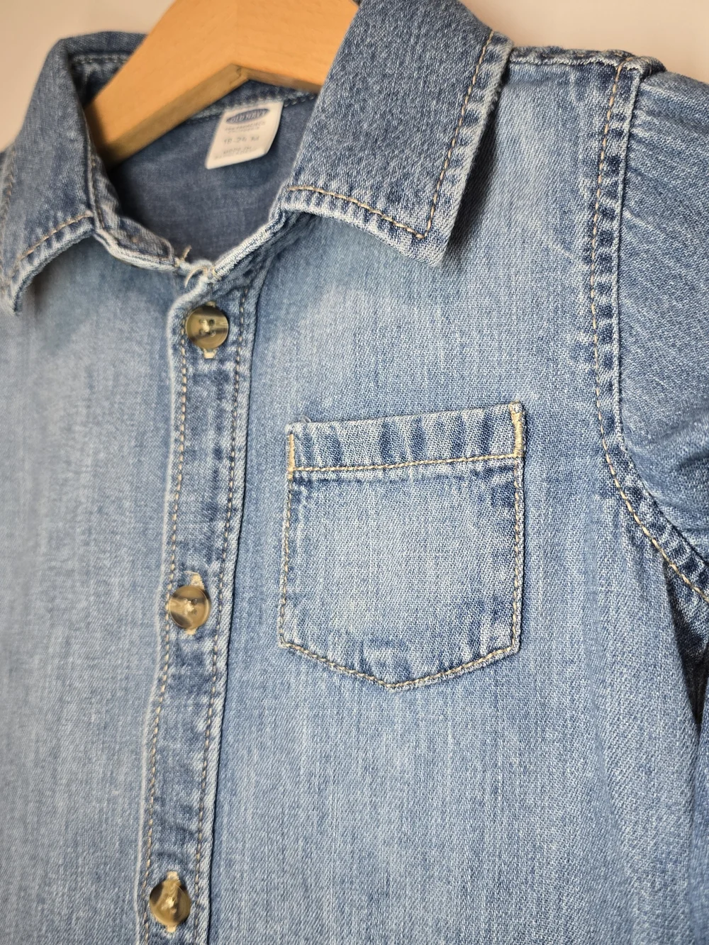 Old Navy Kids Denim Button-Down Shirt - Blue